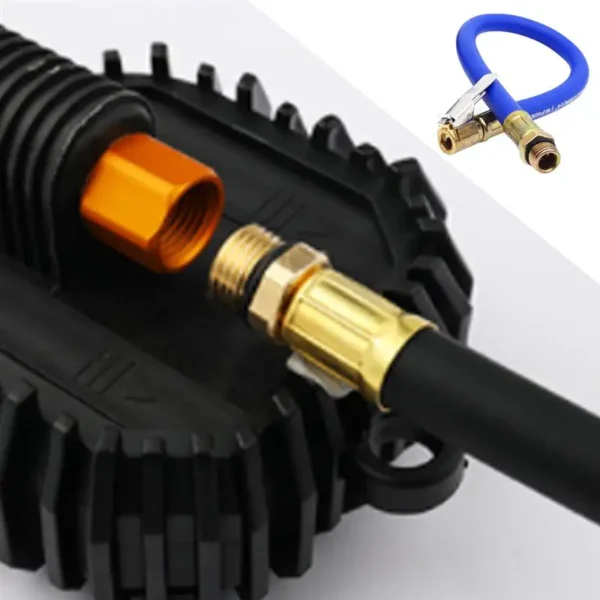 Tire Inflator Hose Tyre Hose Portable Air Compressor Pipe Rubber Air Rubber Hose for Car Motorbike Accessories - Image 4