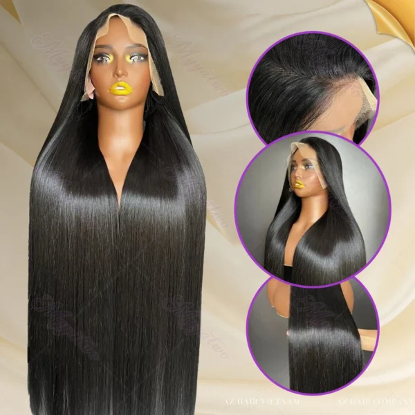30 40 Inch Bone Straight 13x6 13x7 Transparent Lace Front Wig 250 Density 13x4 HD Lace Frontal Wigs Human Hair 6x6 CLosure Wig - Image 11