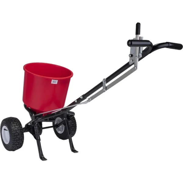 2600A-Plus 40 LB (18 KG) Walk-Behind Broadcast Fertilizer Spreader, Garden Seeder, Salt Spreader w/9-Inch Pneumatic Wheels - Image 6