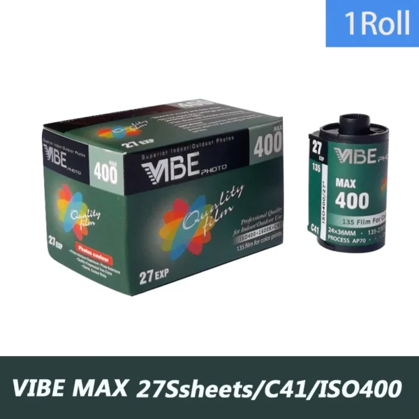 1-10 Rolls VIBE Max 100/400/800 Color Film ISO 100/400/800 35mm 135 Negative Film 27EXP/Roll For VIBE 501F Camera - Image 3
