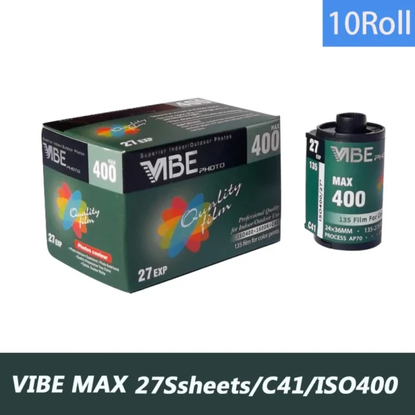 1-10 Rolls VIBE Max 100/400/800 Color Film ISO 100/400/800 35mm 135 Negative Film 27EXP/Roll For VIBE 501F Camera - Image 15