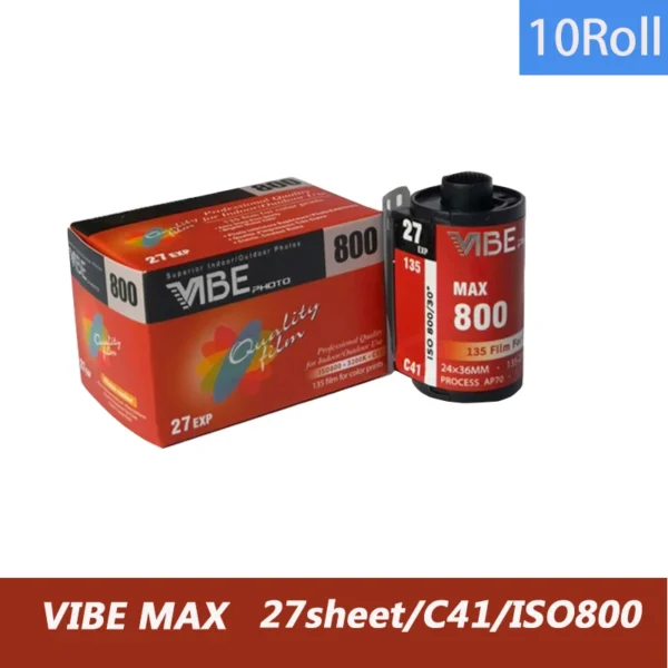 1-10 Rolls VIBE Max 100/400/800 Color Film ISO 100/400/800 35mm 135 Negative Film 27EXP/Roll For VIBE 501F Camera - Image 11