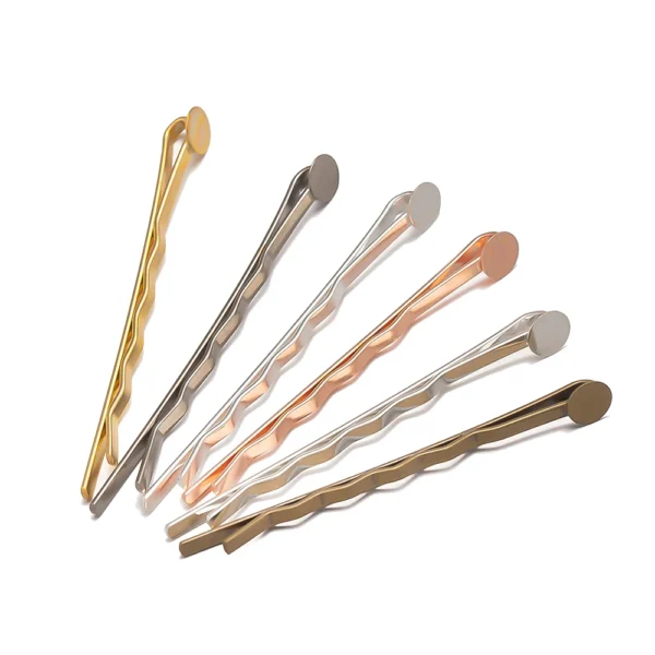 20pcs 6/8/10/12mm Headwear Jewelry Settings Hair Clip Cabochon Base Blank Bezel Trays For Cameo DIY Hairpins Barrettes Making - Image 15