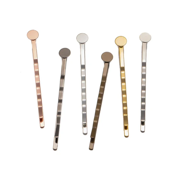 20pcs 6/8/10/12mm Headwear Jewelry Settings Hair Clip Cabochon Base Blank Bezel Trays For Cameo DIY Hairpins Barrettes Making - Image 13