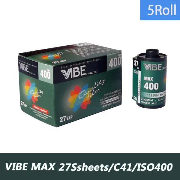1-10 Rolls VIBE Max 100/400/800 Color Film ISO 100/400/800 35mm 135 Negative Film 27EXP/Roll For VIBE 501F Camera - Image 14