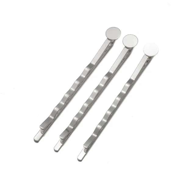 20pcs 6/8/10/12mm Headwear Jewelry Settings Hair Clip Cabochon Base Blank Bezel Trays For Cameo DIY Hairpins Barrettes Making - Image 10