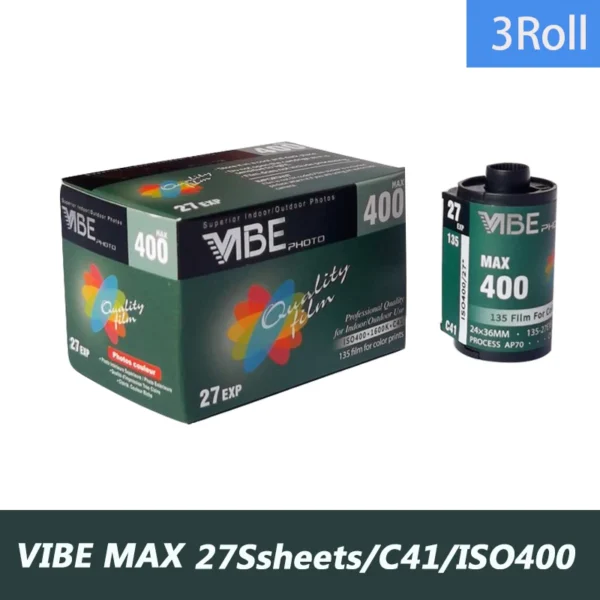 1-10 Rolls VIBE Max 100/400/800 Color Film ISO 100/400/800 35mm 135 Negative Film 27EXP/Roll For VIBE 501F Camera - Image 13