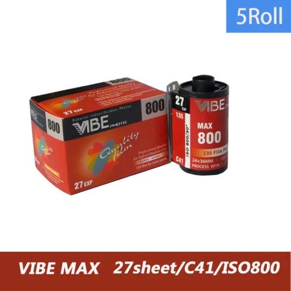 1-10 Rolls VIBE Max 100/400/800 Color Film ISO 100/400/800 35mm 135 Negative Film 27EXP/Roll For VIBE 501F Camera - Image 9