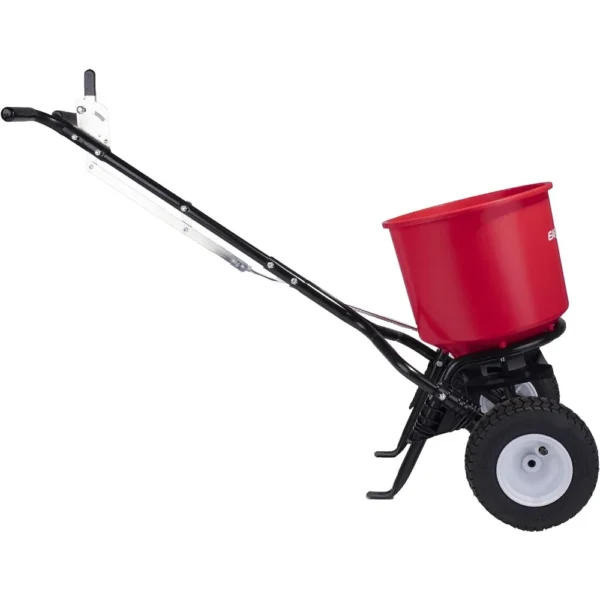 2600A-Plus 40 LB (18 KG) Walk-Behind Broadcast Fertilizer Spreader, Garden Seeder, Salt Spreader w/9-Inch Pneumatic Wheels - Image 4
